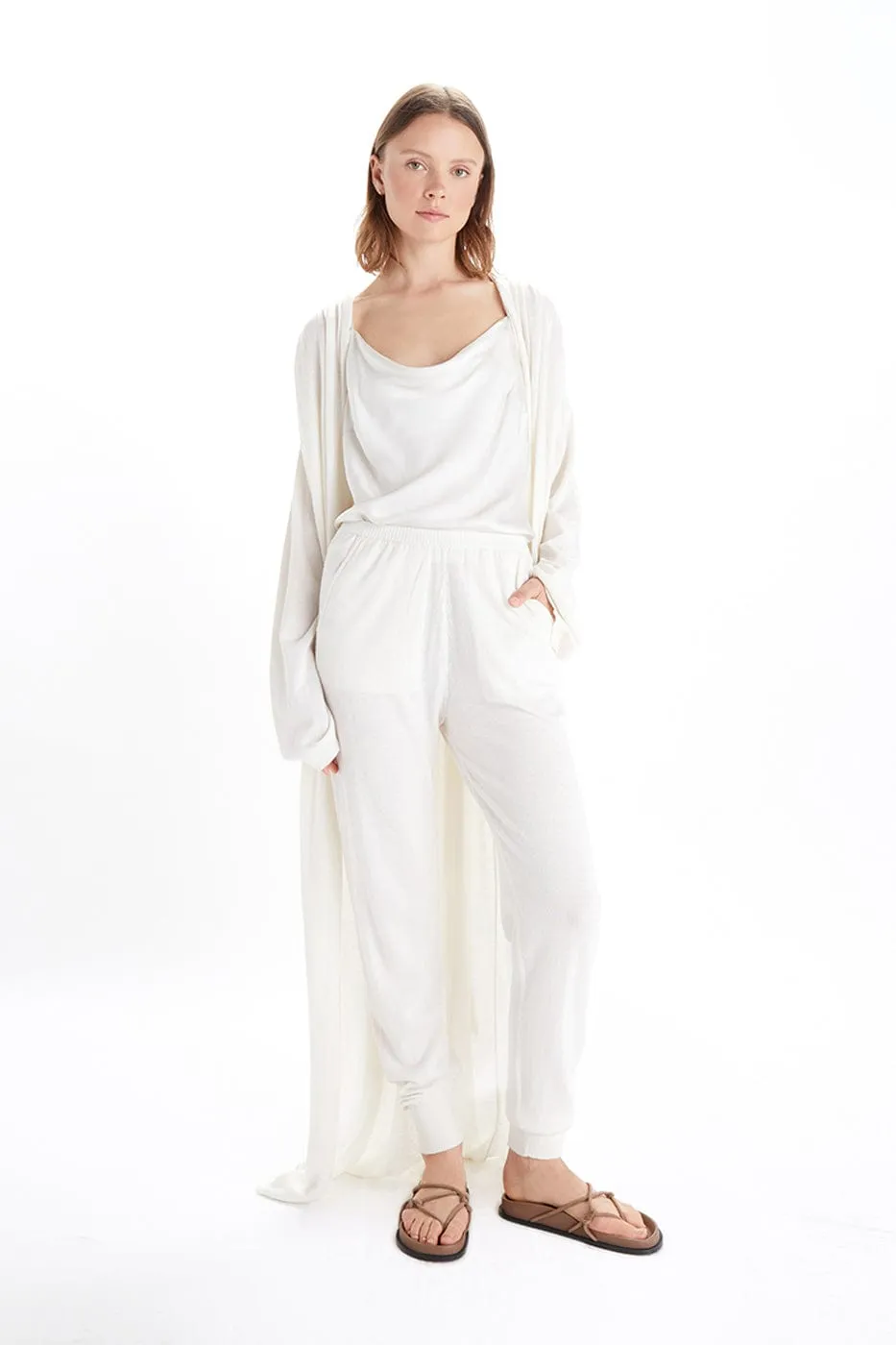 Cowl Neck TENCEL™ Modal Vegan Camisole | Snow White