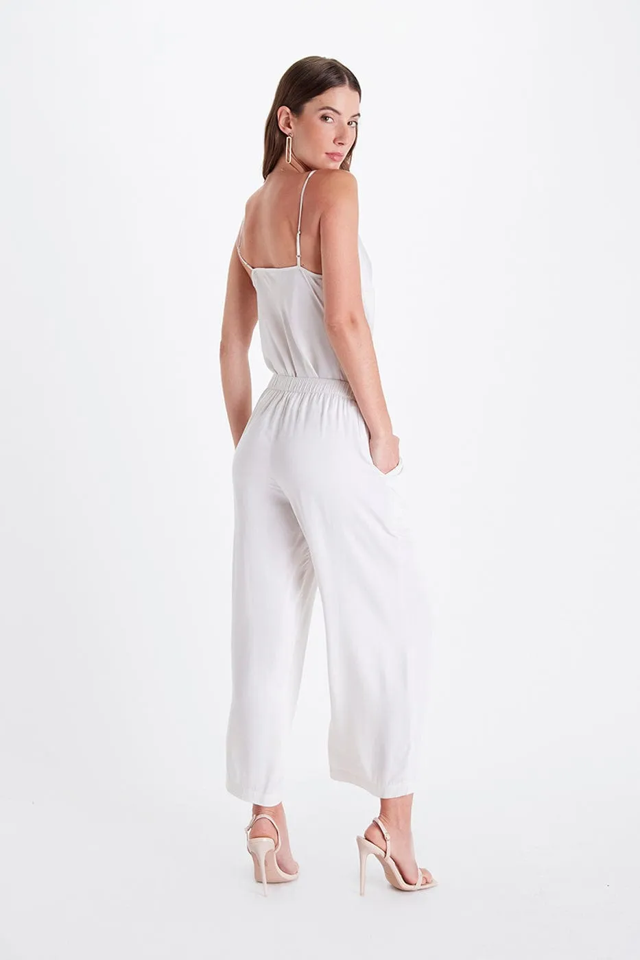 Cowl Neck TENCEL™ Modal Vegan Camisole | Snow White