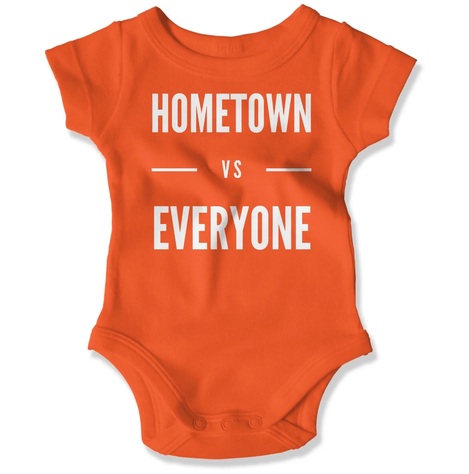 Customizable Hometown vs Everyone Baby Onesie
