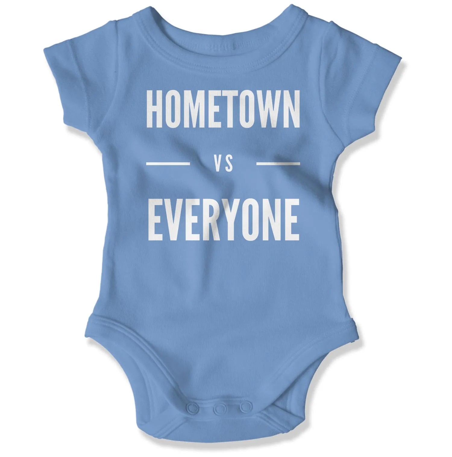 Customizable Hometown vs Everyone Baby Onesie