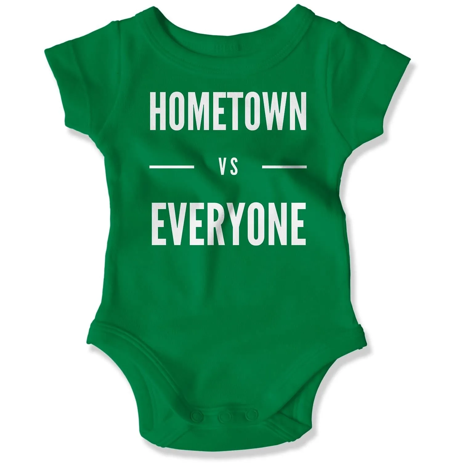 Customizable Hometown vs Everyone Baby Onesie