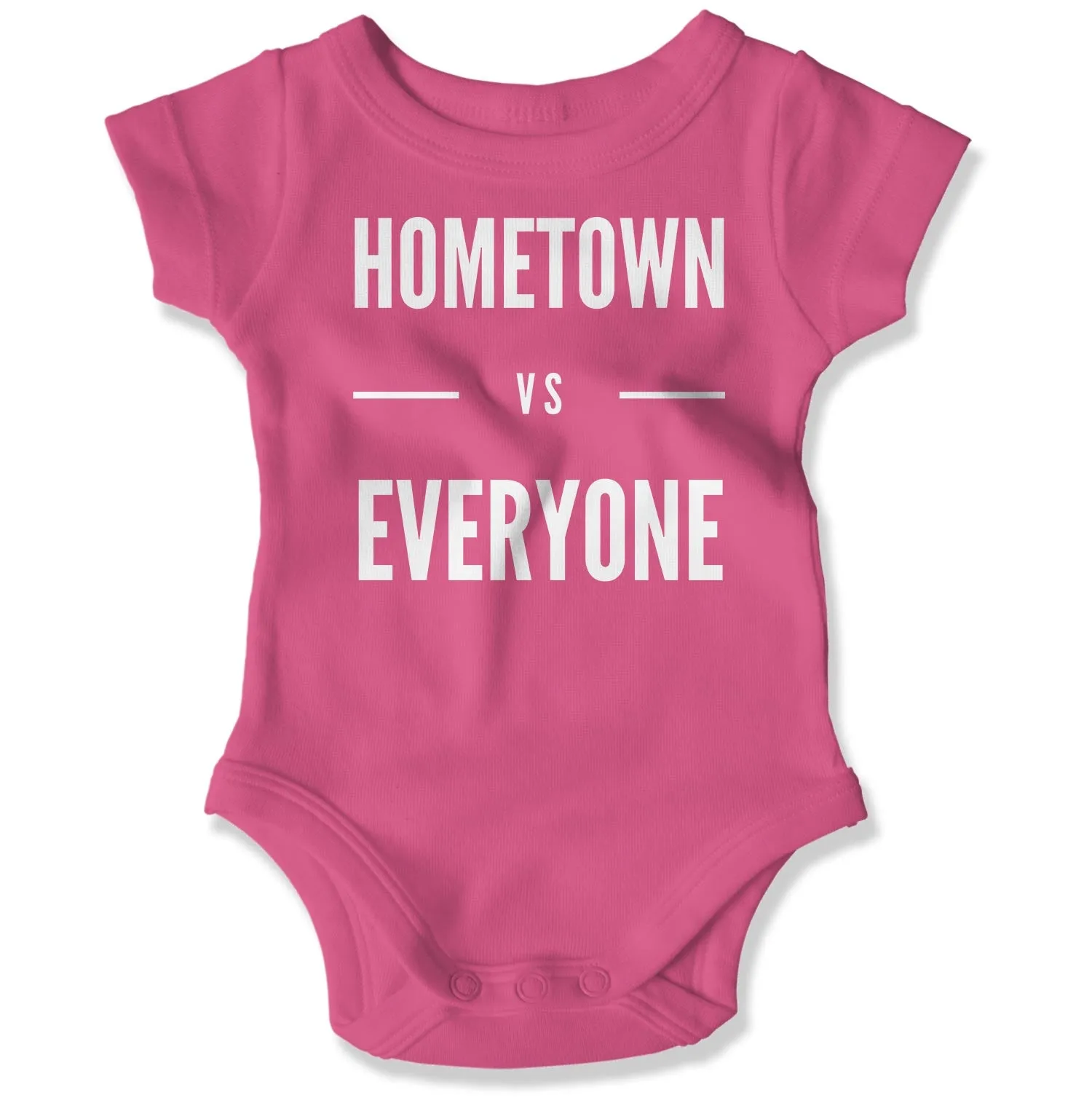 Customizable Hometown vs Everyone Baby Onesie