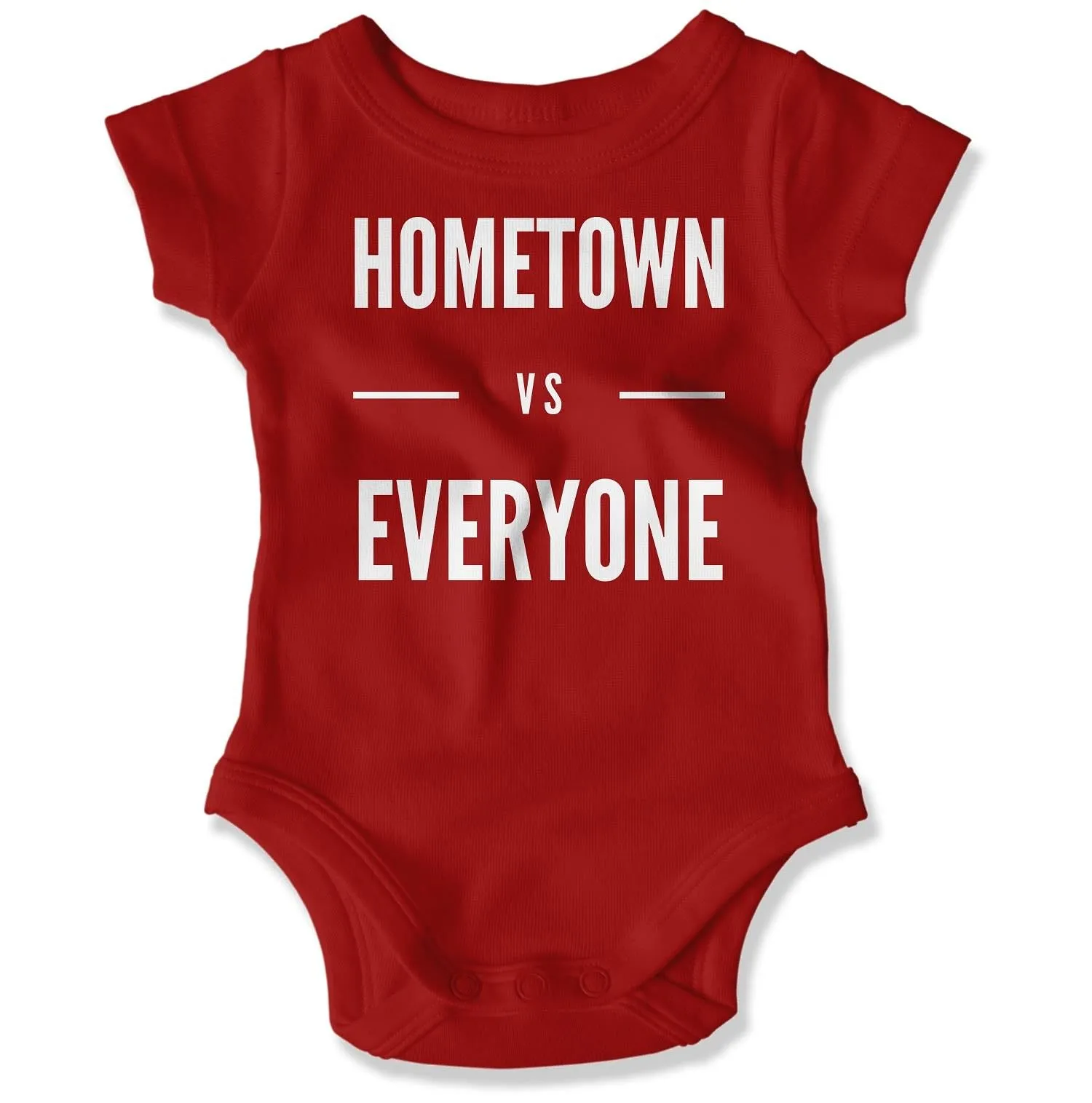 Customizable Hometown vs Everyone Baby Onesie