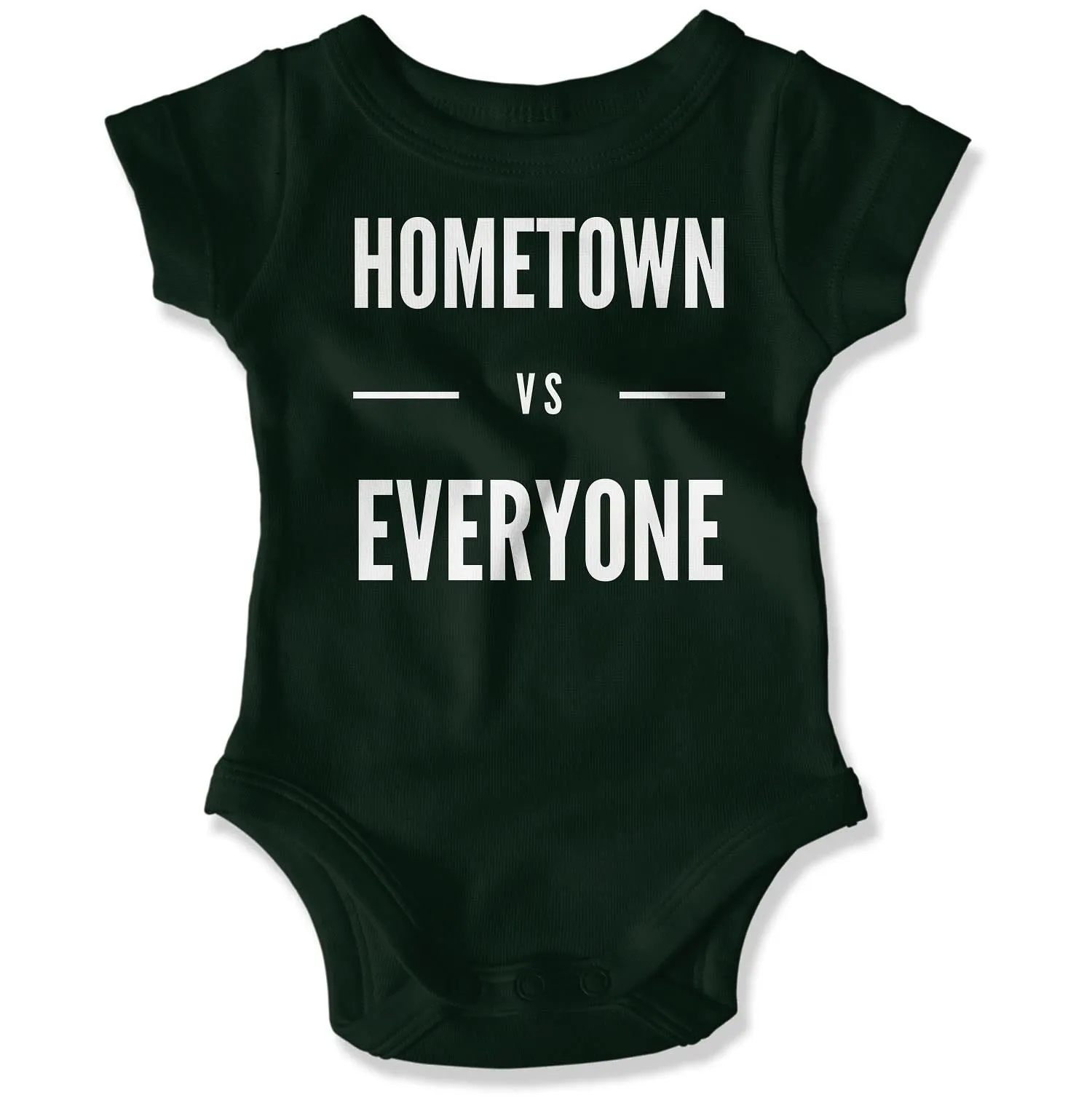 Customizable Hometown vs Everyone Baby Onesie