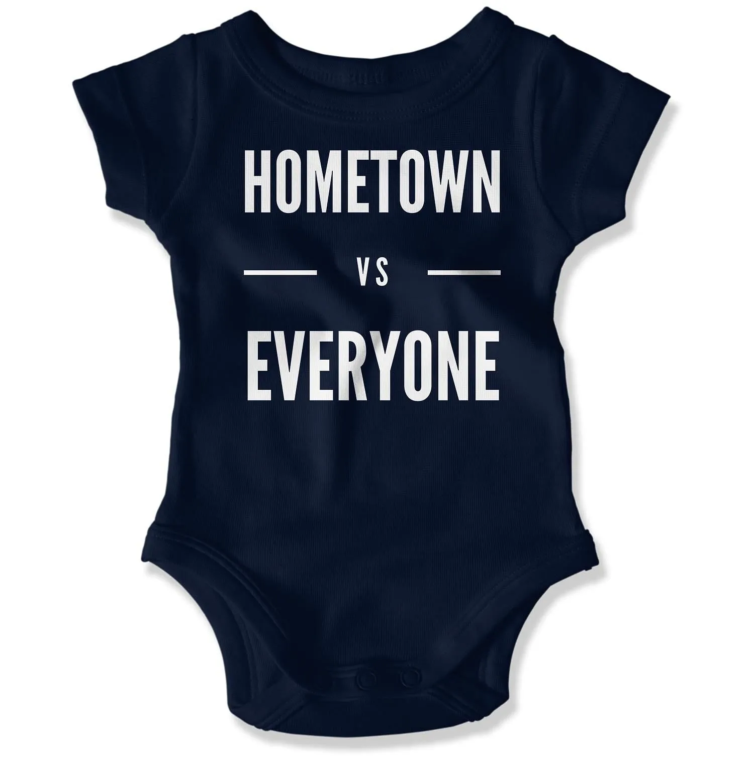 Customizable Hometown vs Everyone Baby Onesie