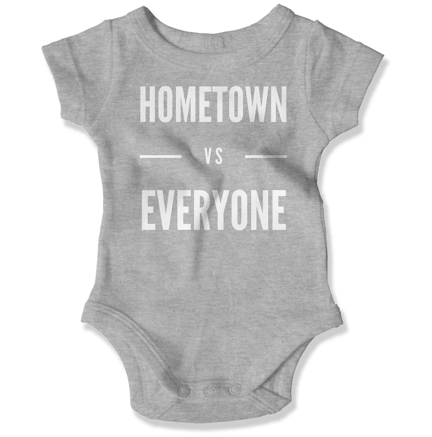 Customizable Hometown vs Everyone Baby Onesie