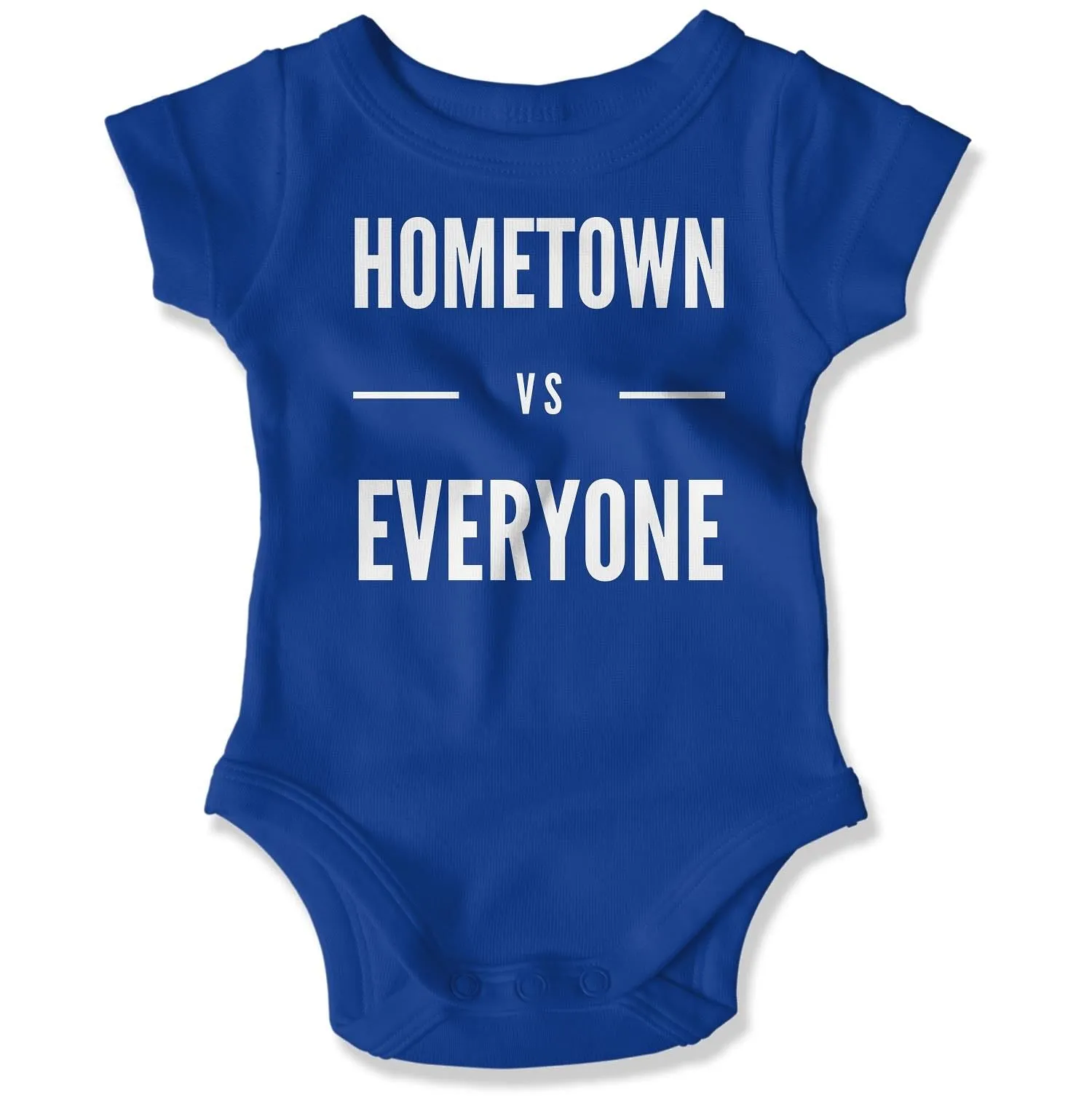 Customizable Hometown vs Everyone Baby Onesie