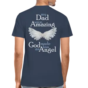 Dad Amazing Angel Men’s Premium Organic T-Shirt