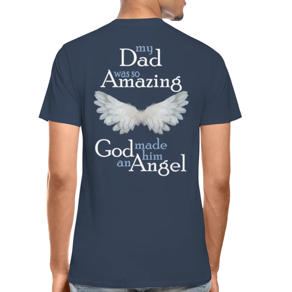 Dad Amazing Angel Men’s Premium Organic T-Shirt