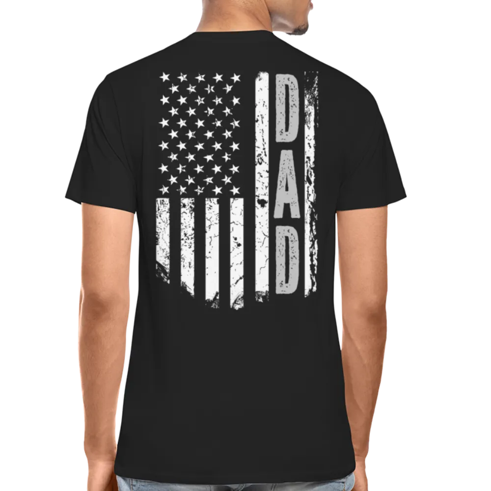 Dad American Flag Men’s Premium Organic T-Shirt (CK1903)