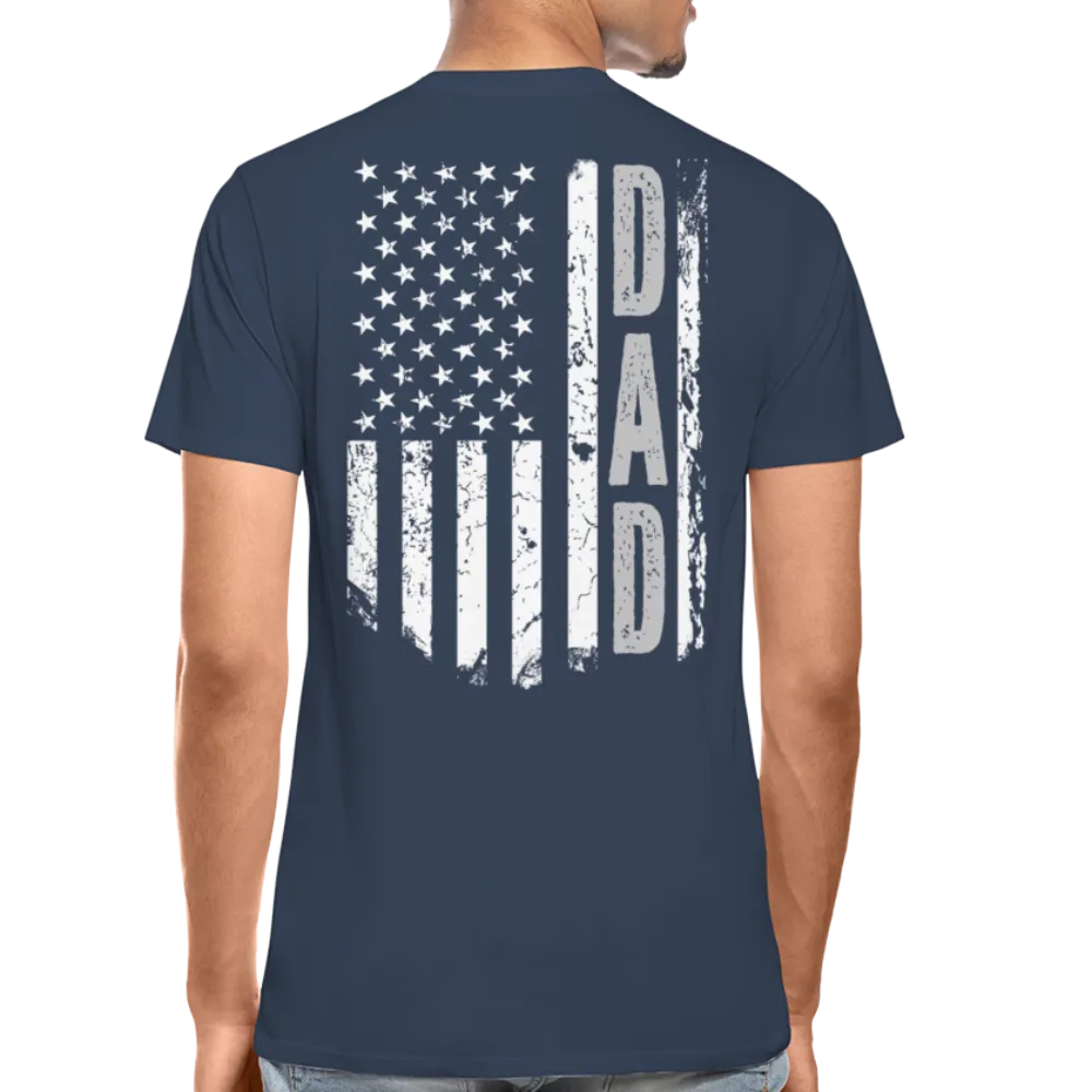 Dad American Flag Men’s Premium Organic T-Shirt (CK1903)