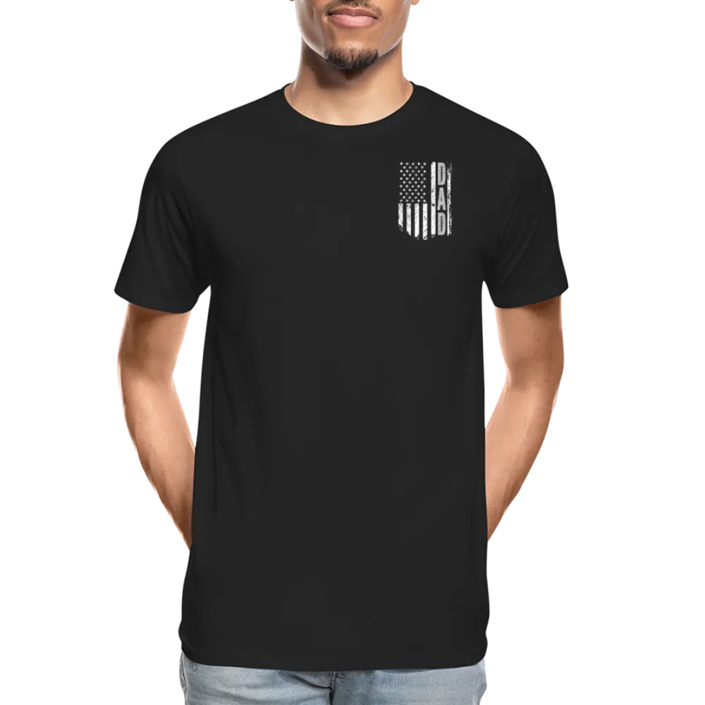 Dad American Flag Men’s Premium Organic T-Shirt (CK1903)