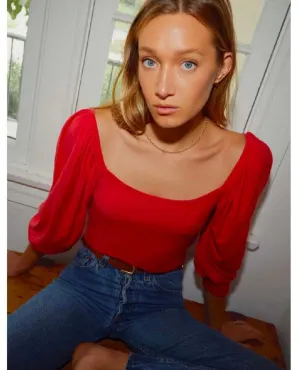 Dallyce Romantic Tee Rouge