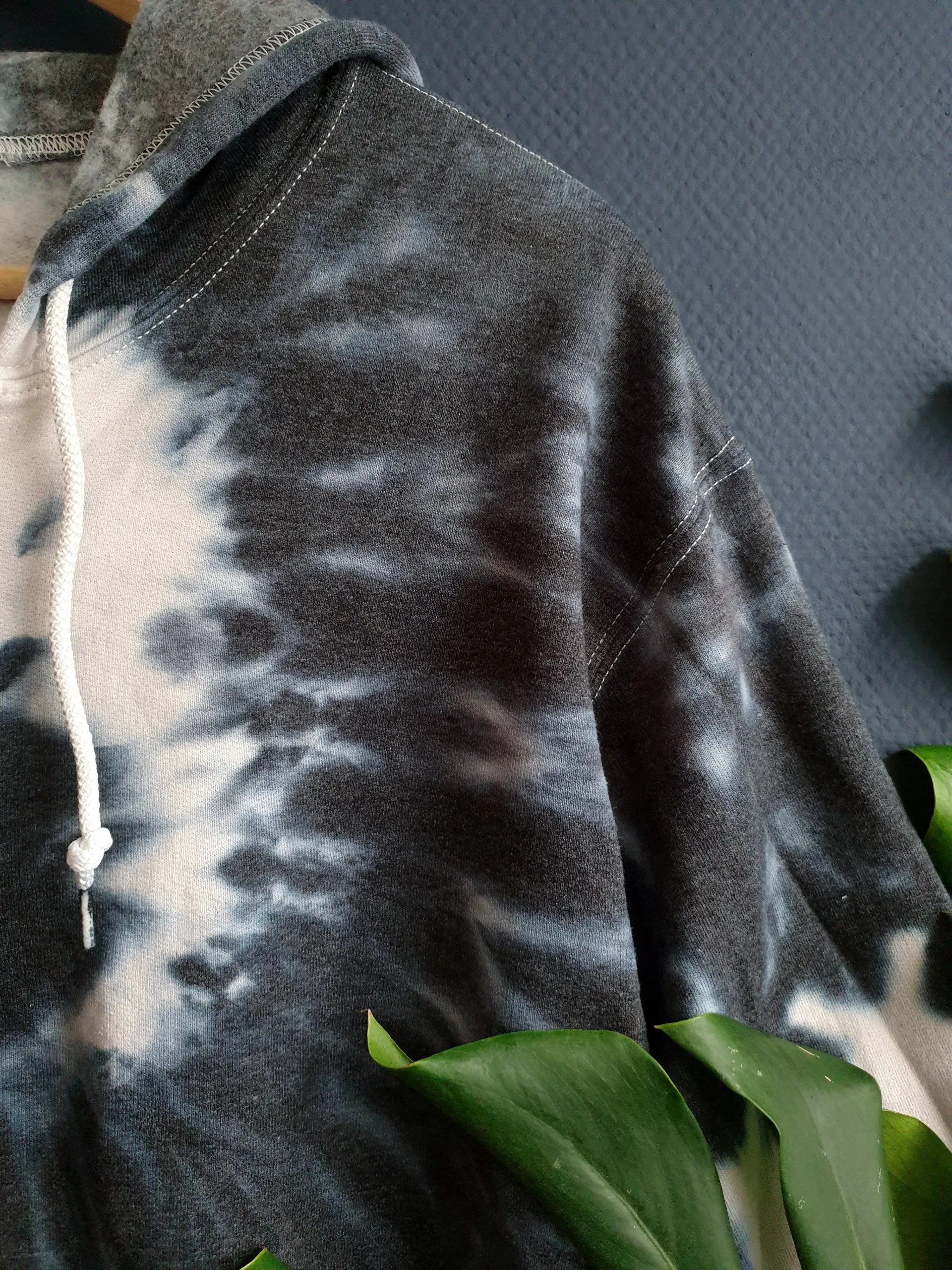 Dark Gray Tie-Dye Jacket
