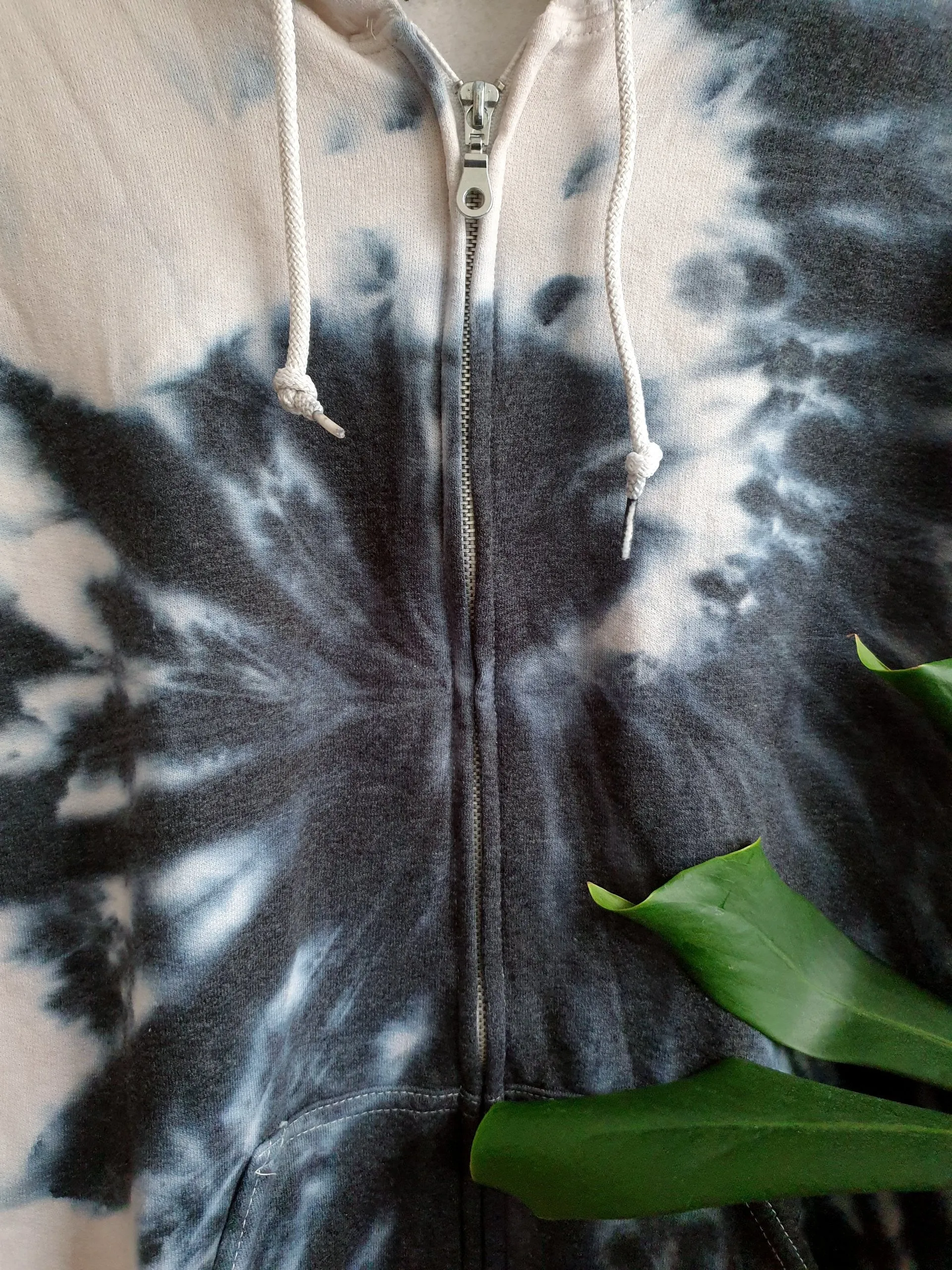 Dark Gray Tie-Dye Jacket
