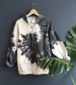 Dark Gray Tie-Dye Jacket