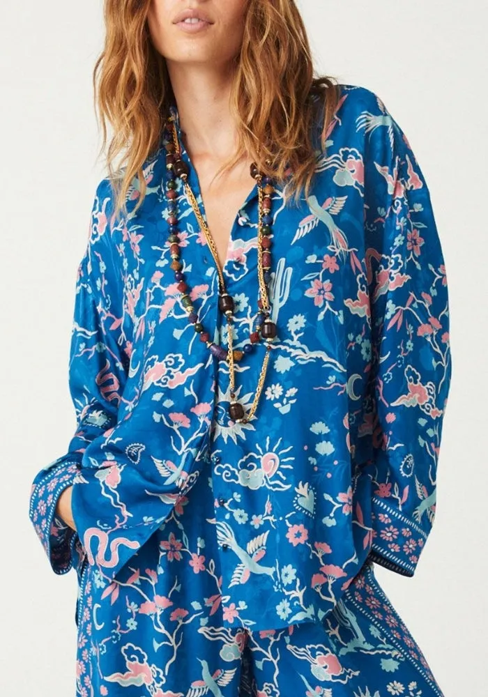Desert Bandita Shirt - Cobalt