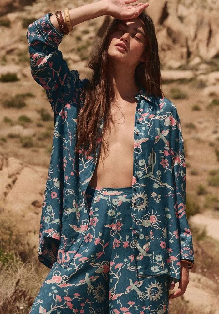 Desert Bandita Shirt - Cobalt