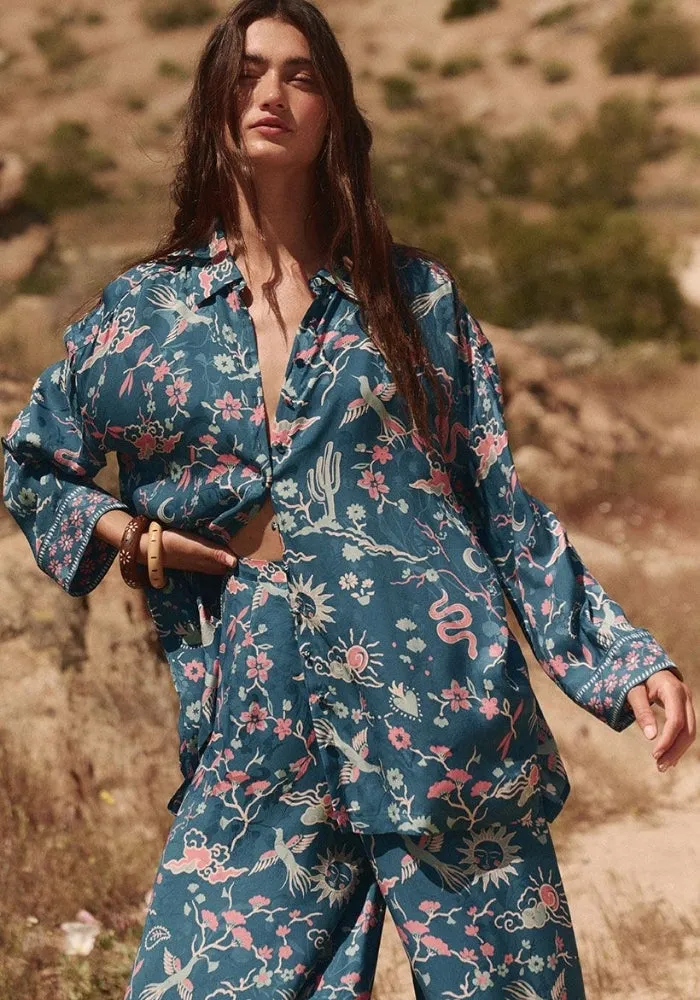 Desert Bandita Shirt - Cobalt