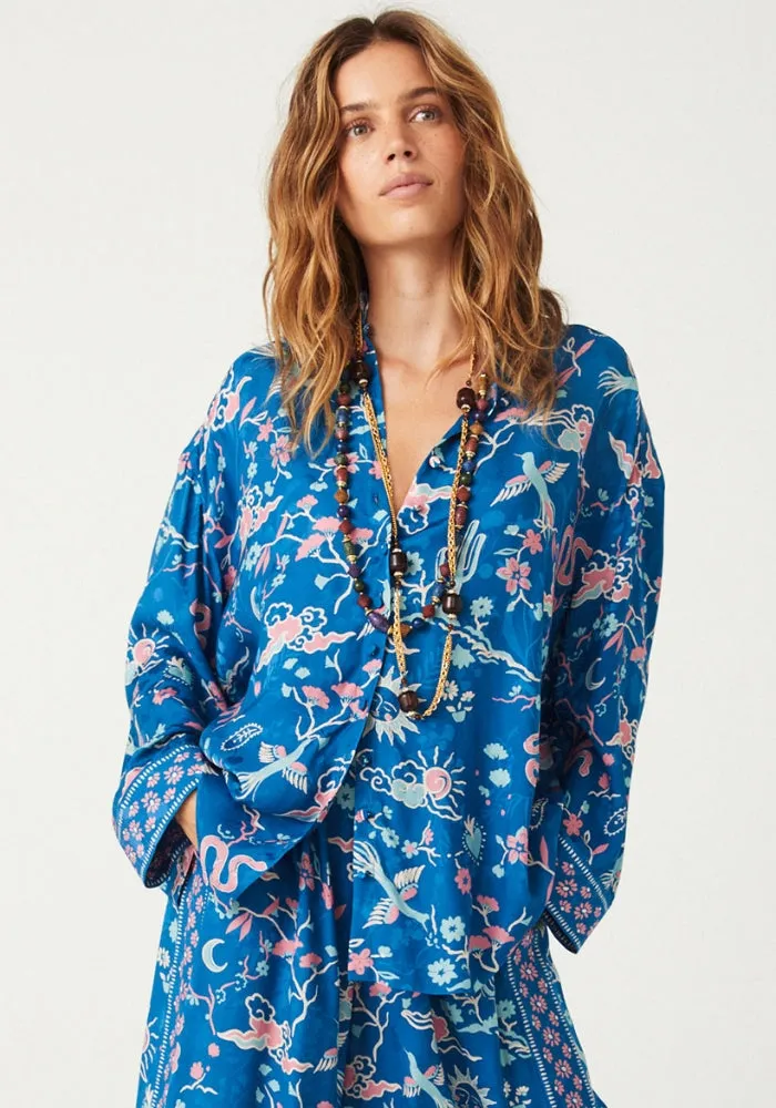 Desert Bandita Shirt - Cobalt