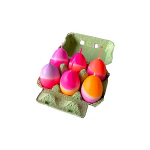 Dip Dye Easter Egg Candles - Green 6pk
