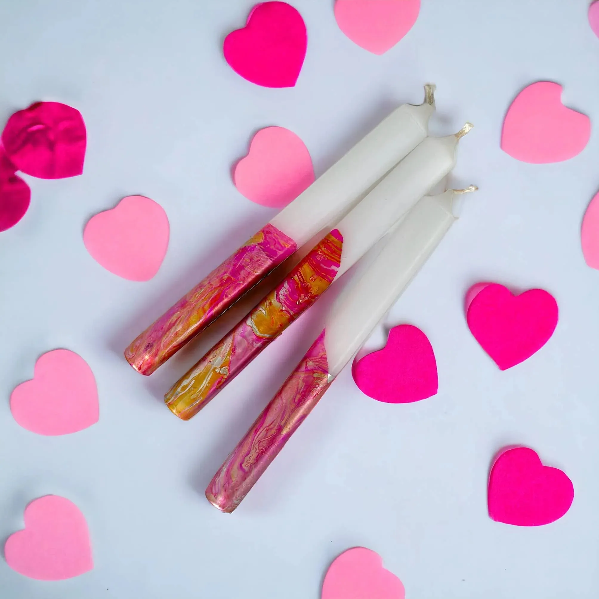 Dip Dye Marble Candles - Cosmic Universe