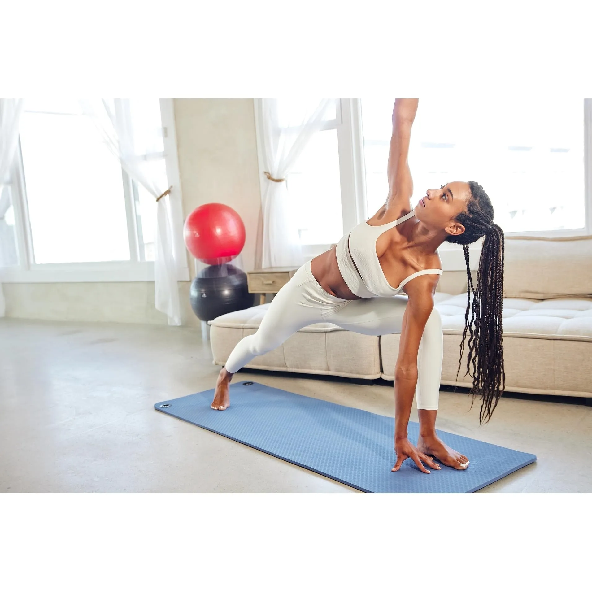 Ecowise Deluxe Workout / Fitness Mat - 5/8" Thickness