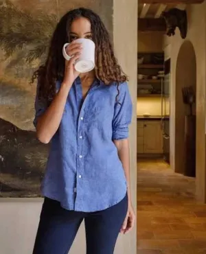 Eileen Linen Shirt Classic Blue