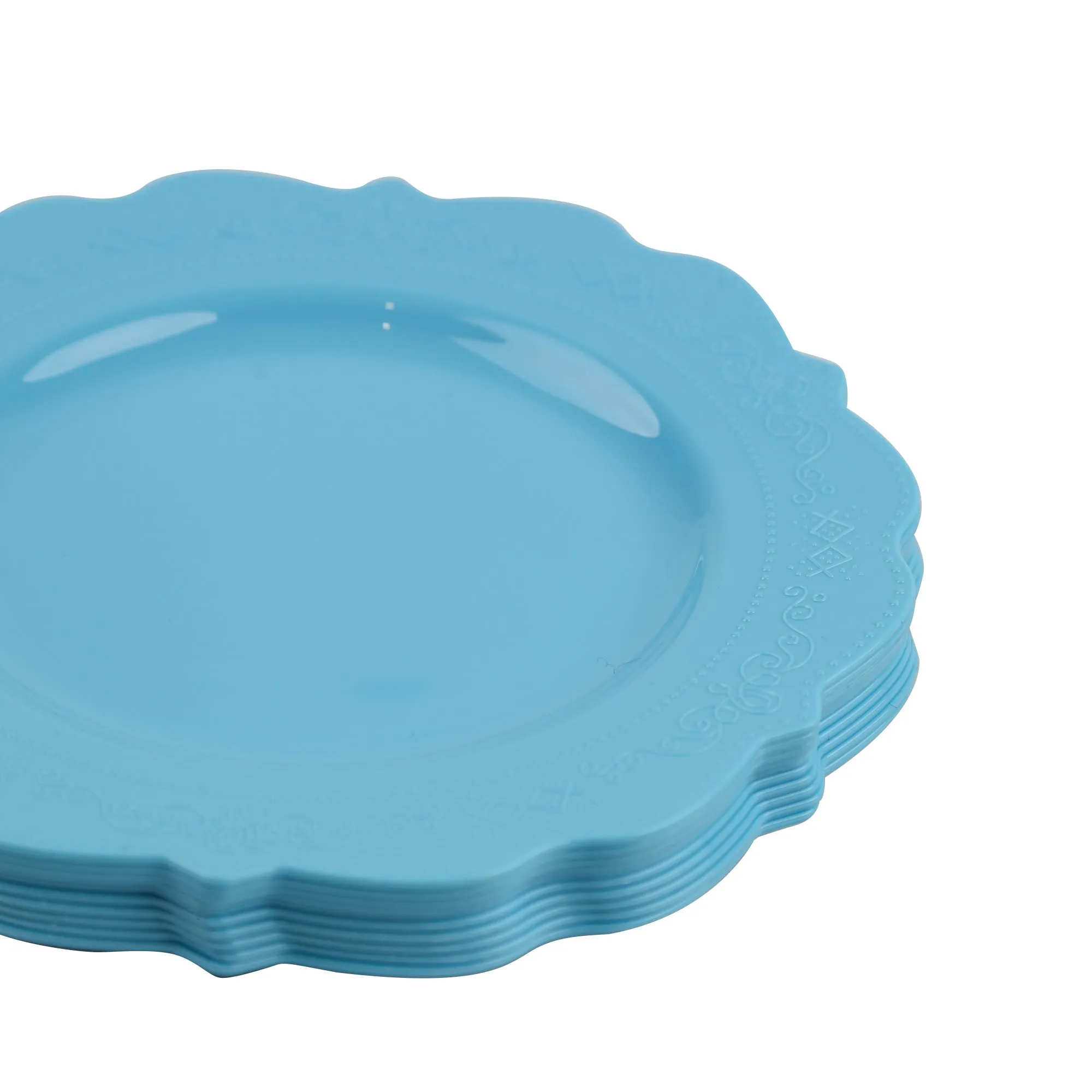 Elegant Blue Tableware Bundle, Dinner Plates, Dessert Plates, Cutlery, Disposable Partyware for 20 guests, 88 total pieces