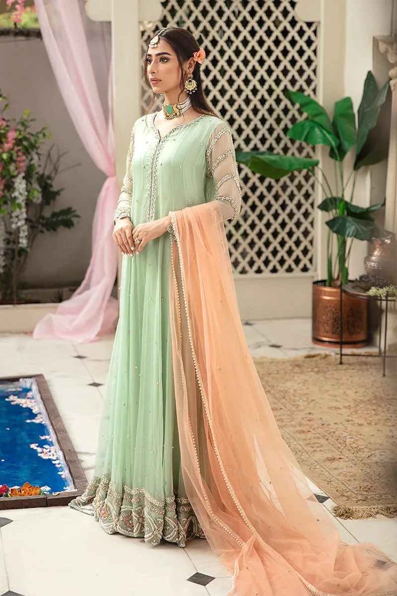 Elegant Mint Green Pakistani Dress for Wedding #WS713