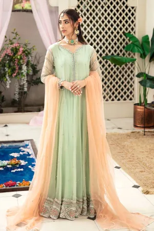 Elegant Mint Green Pakistani Dress for Wedding #WS713