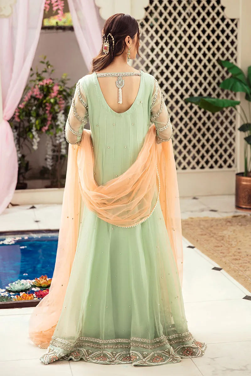 Elegant Mint Green Pakistani Dress for Wedding #WS713