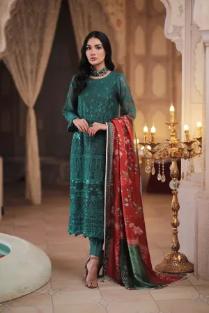 Elegant Party Dress Pakistani in Sea Green Shade #PF360