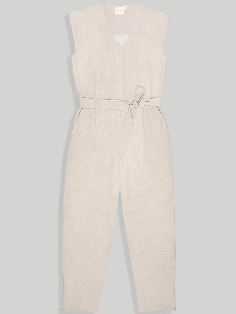 Evening Chai Ecru Jumpsuit