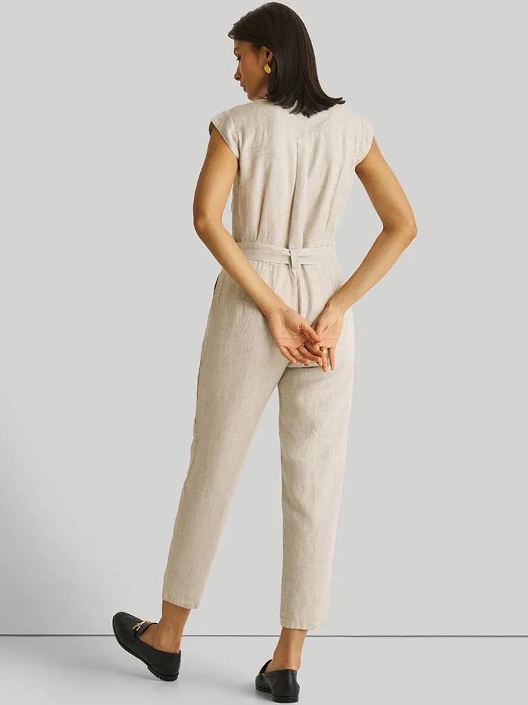 Evening Chai Ecru Jumpsuit
