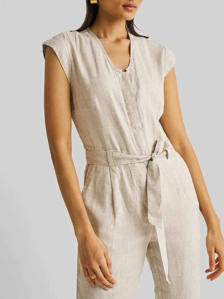 Evening Chai Ecru Jumpsuit