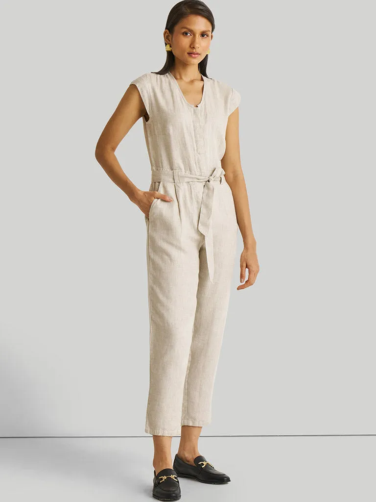 Evening Chai Ecru Jumpsuit