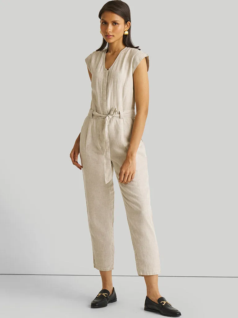 Evening Chai Ecru Jumpsuit