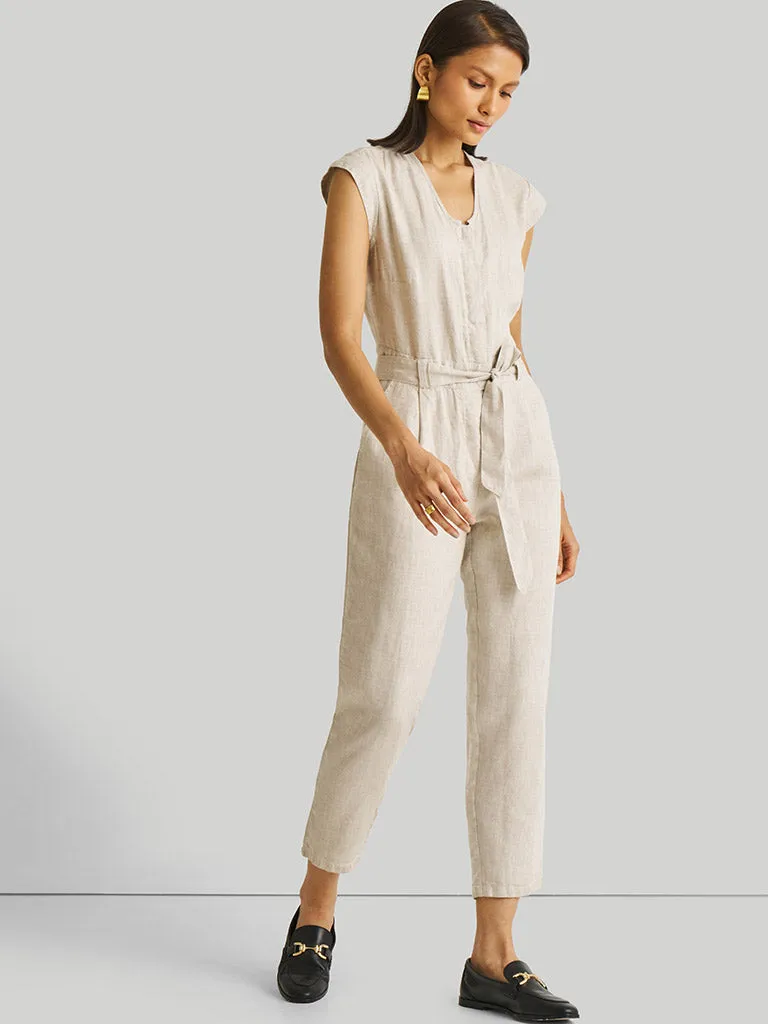 Evening Chai Ecru Jumpsuit