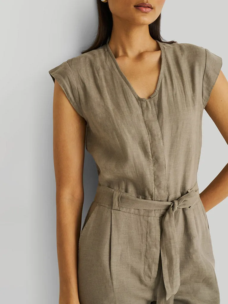 Evening Chai Green Jumpsuit