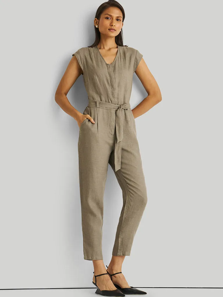 Evening Chai Green Jumpsuit