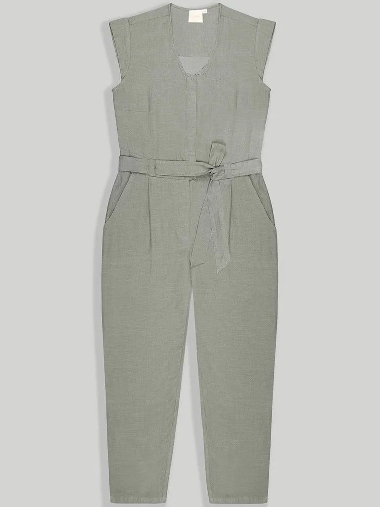 Evening Chai Green Jumpsuit