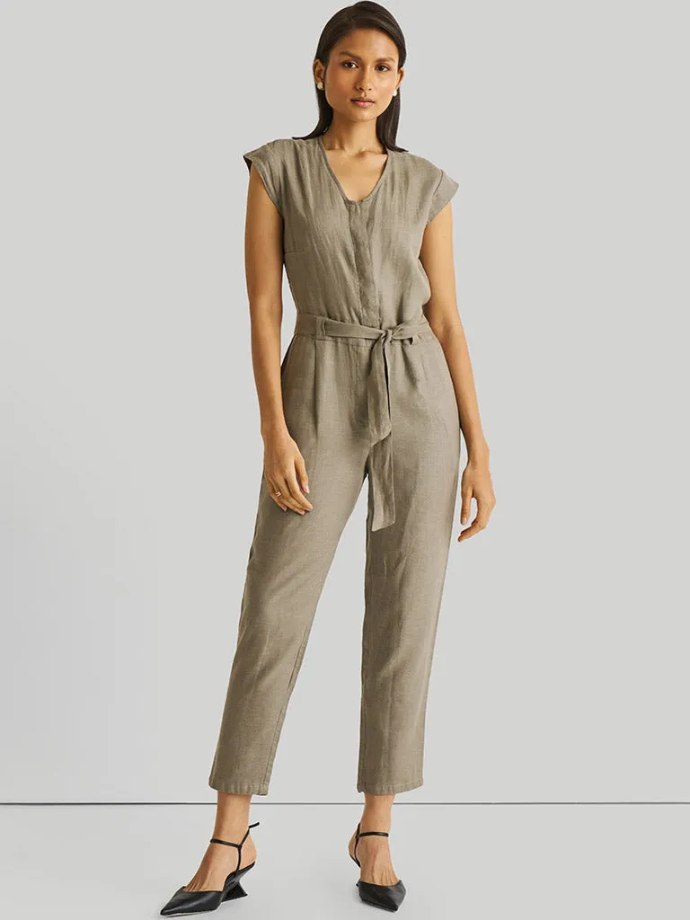 Evening Chai Green Jumpsuit