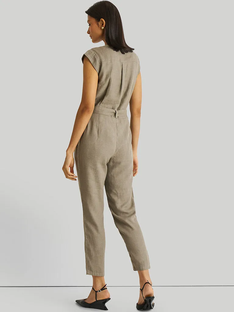 Evening Chai Green Jumpsuit