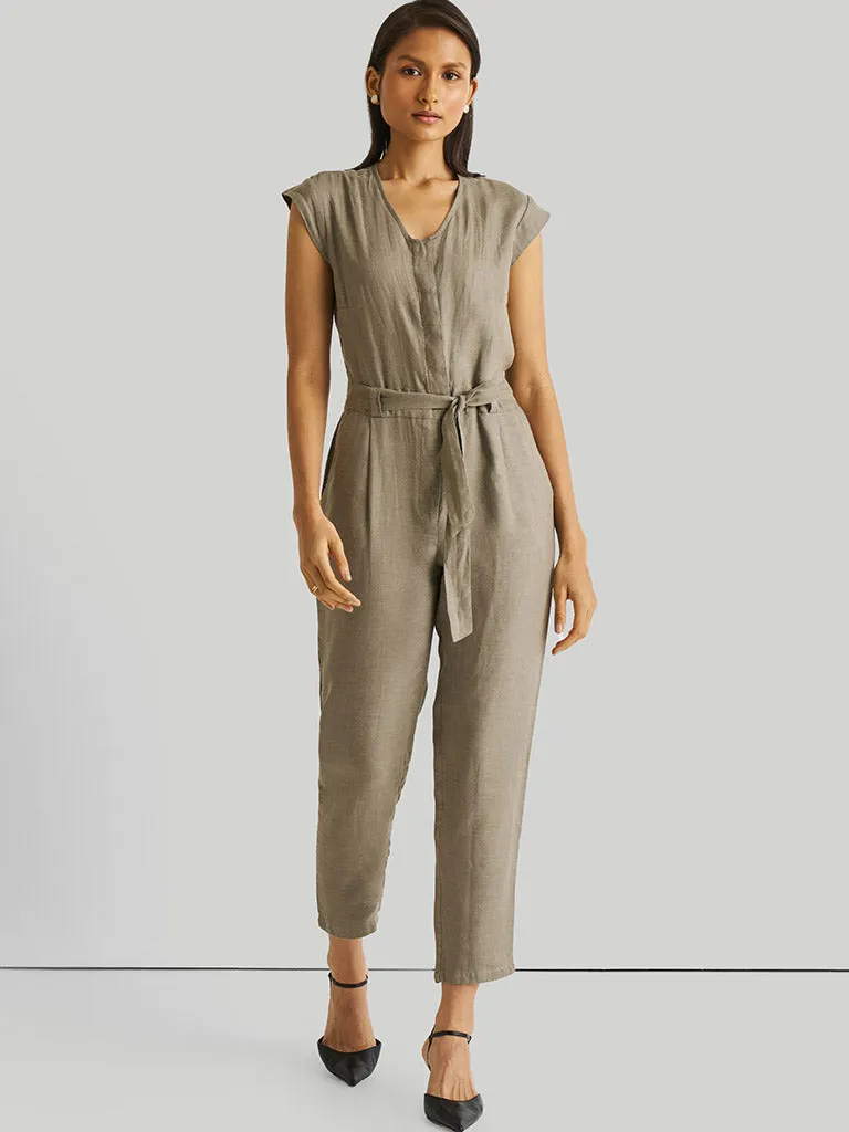Evening Chai Green Jumpsuit