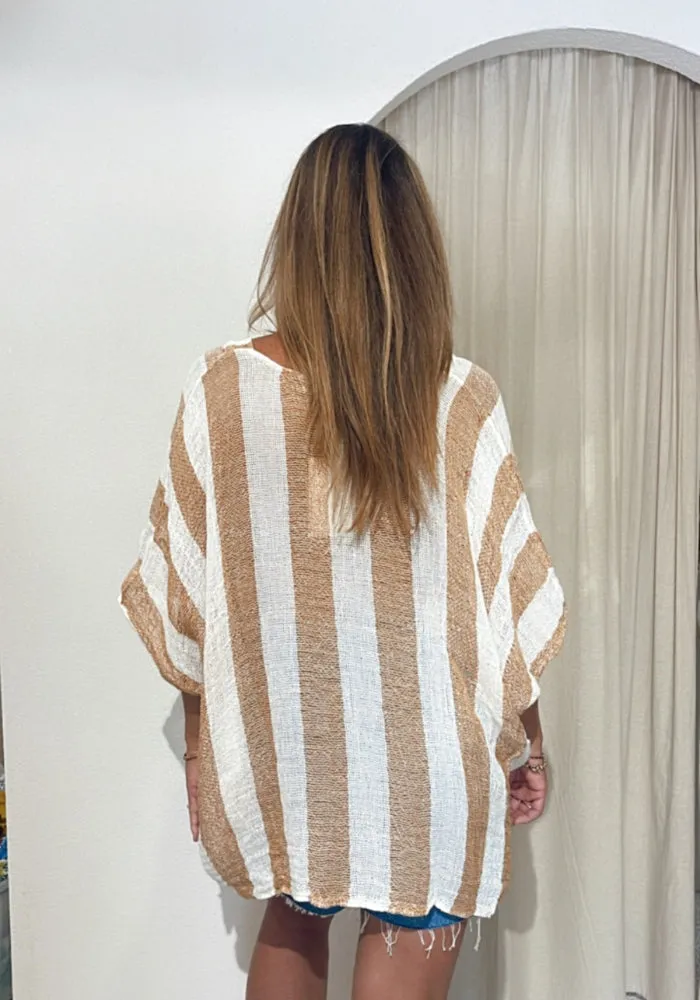 Falla Top - Oro Stripe