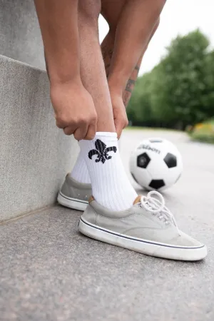 Fleur-de-Lis Bamboo Socks (USA Made)