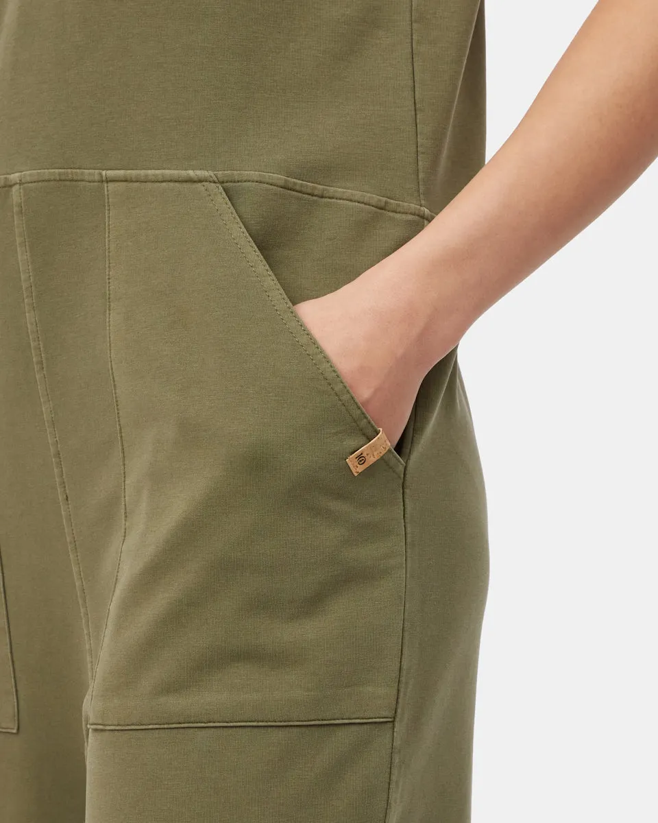 French Terry V-Neck Jumpsuit