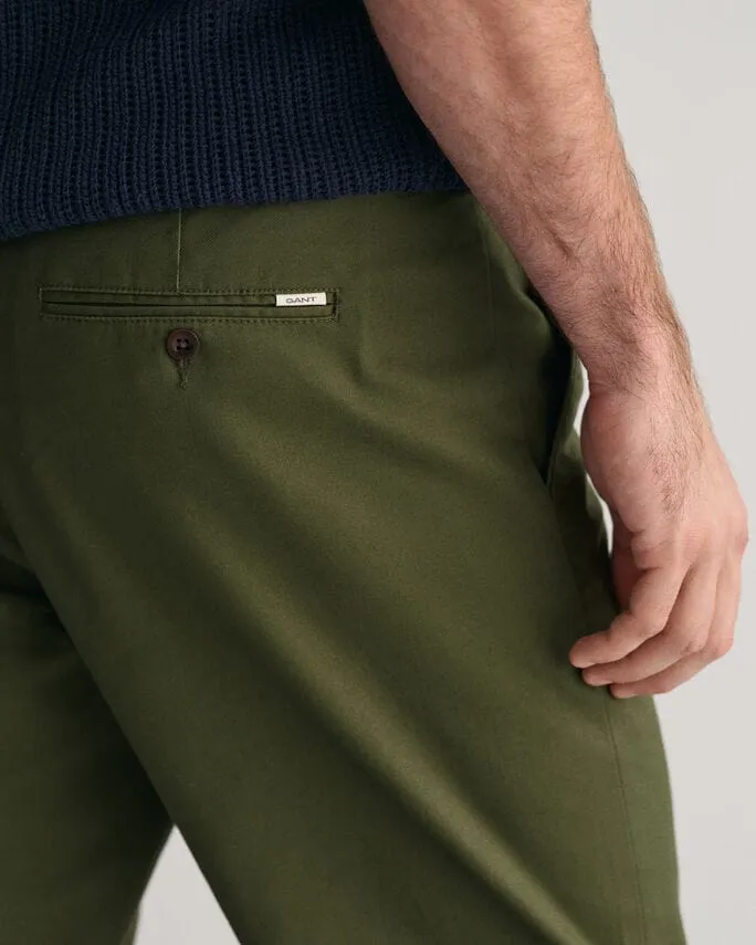 Gant Regular Fit Tech Prep Chinos Juniper Green