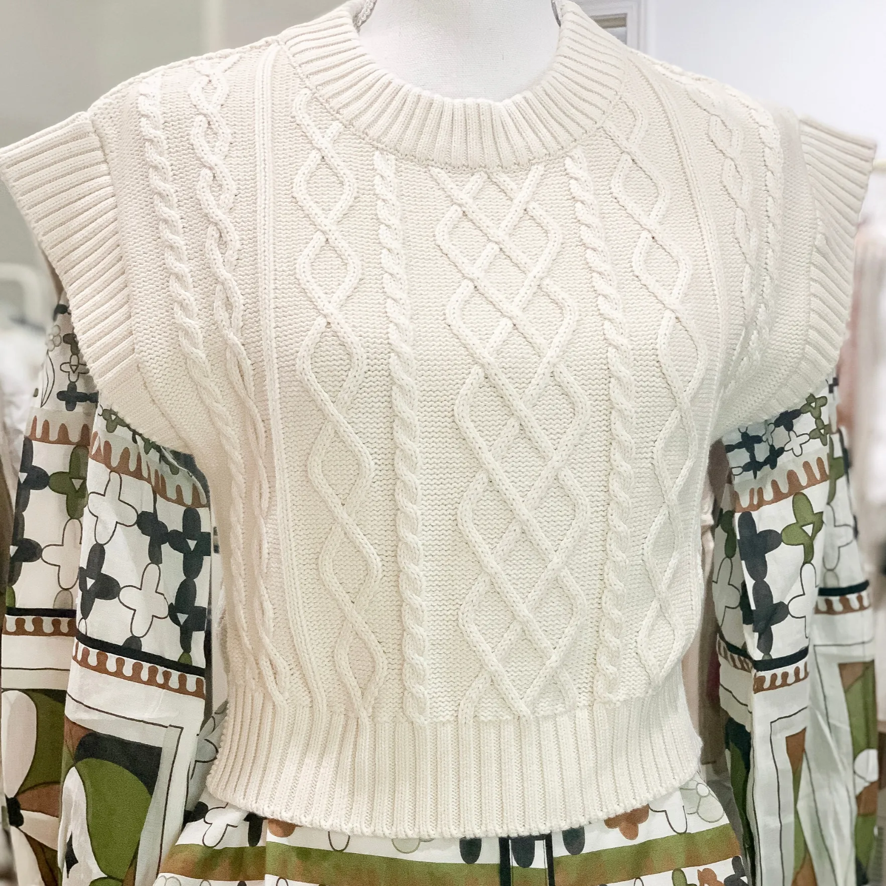 Gigi Sweater Vest | Cream